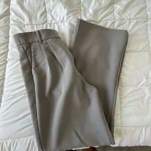 Abercrombie Gray Tailored Wide Leg Pants